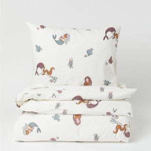 H&M Mermaid Twin Duvet cover & sham